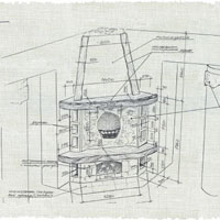 Эскиз камина