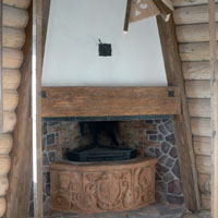 Камин в деревянном доме